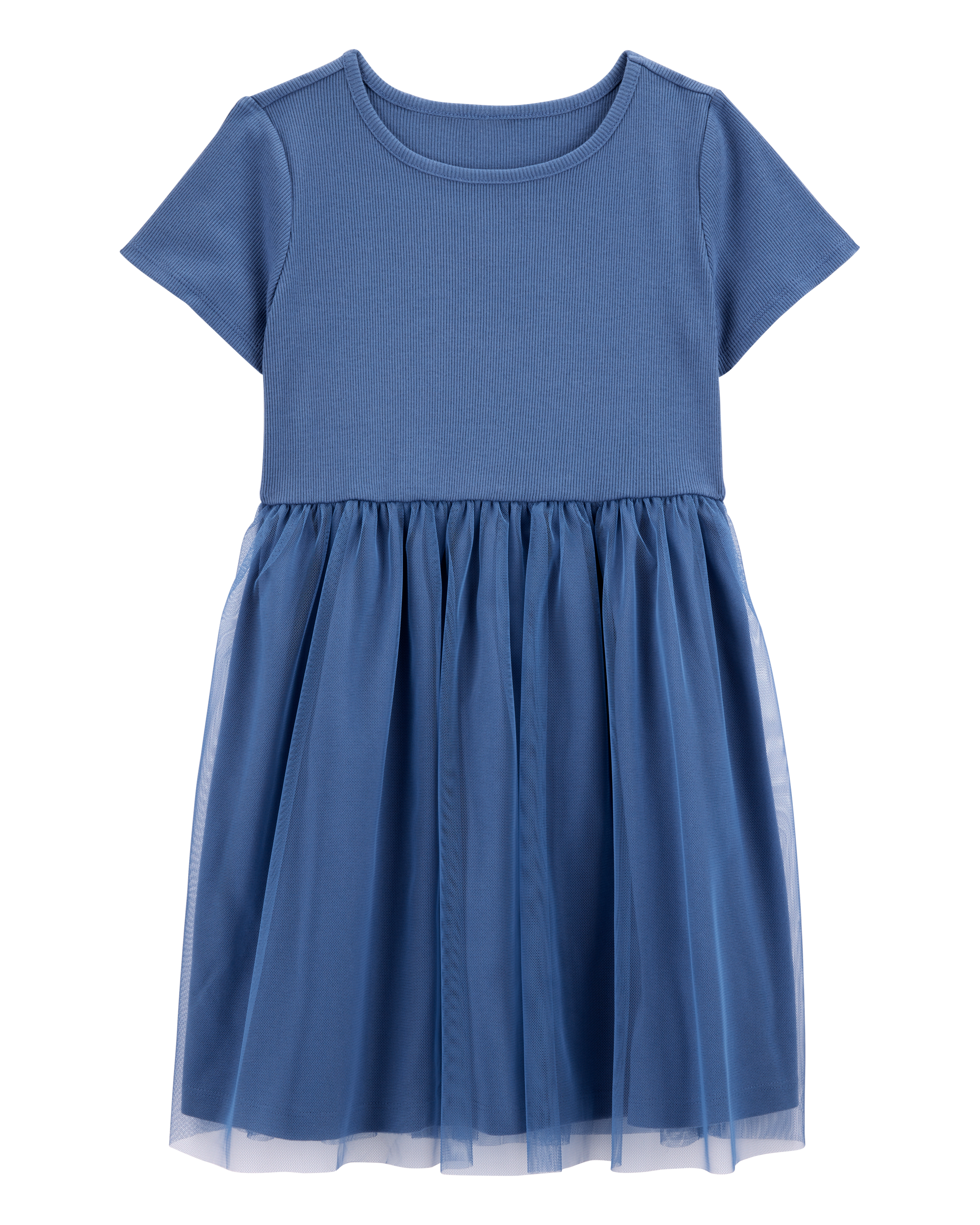 Kid Solid Short-Sleeve Dress