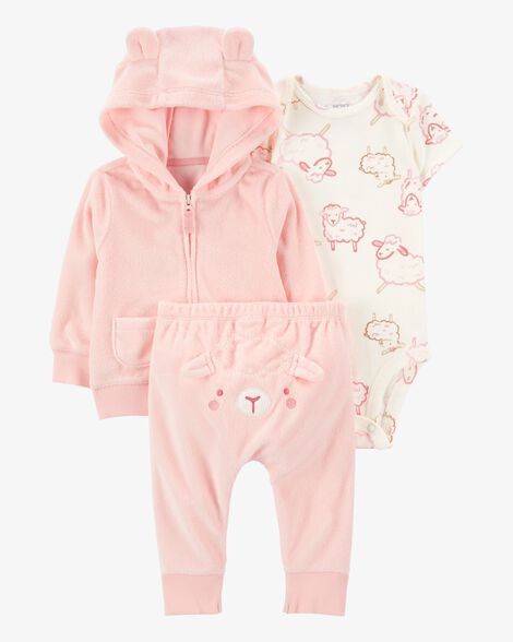 Product image 1 of Baby 3-Piece Sheep Little Jacket Set