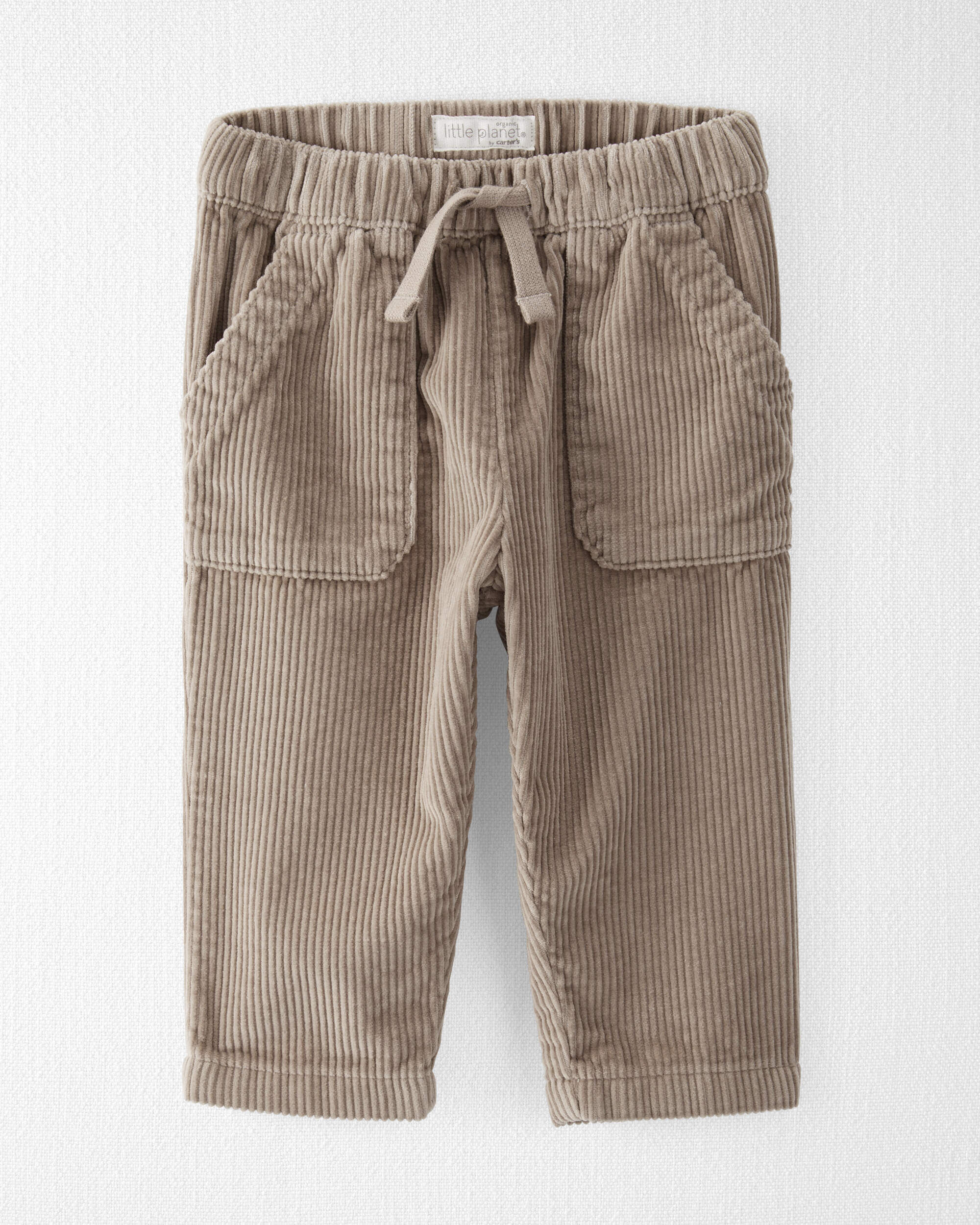 Baby Organic Cotton Corduroy Drawstring Pants - Little