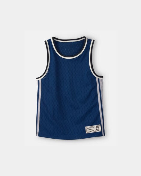 Boys Active Mesh Tank - Navy