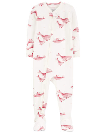 Baby 1-Piece Whale PurelySoft Footie Pajamas