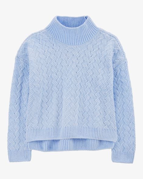 Product image 1 of Kid Soft Chenille Mock Neck Sweater