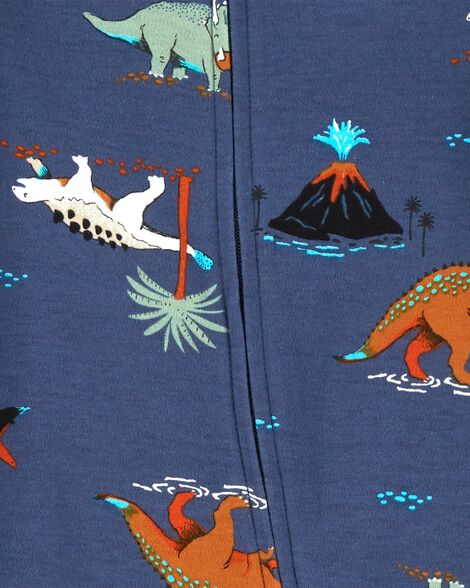  Product image 2 of Baby Dinosaurs 2-Way Zip Cotton Sleep & Play Pajamas