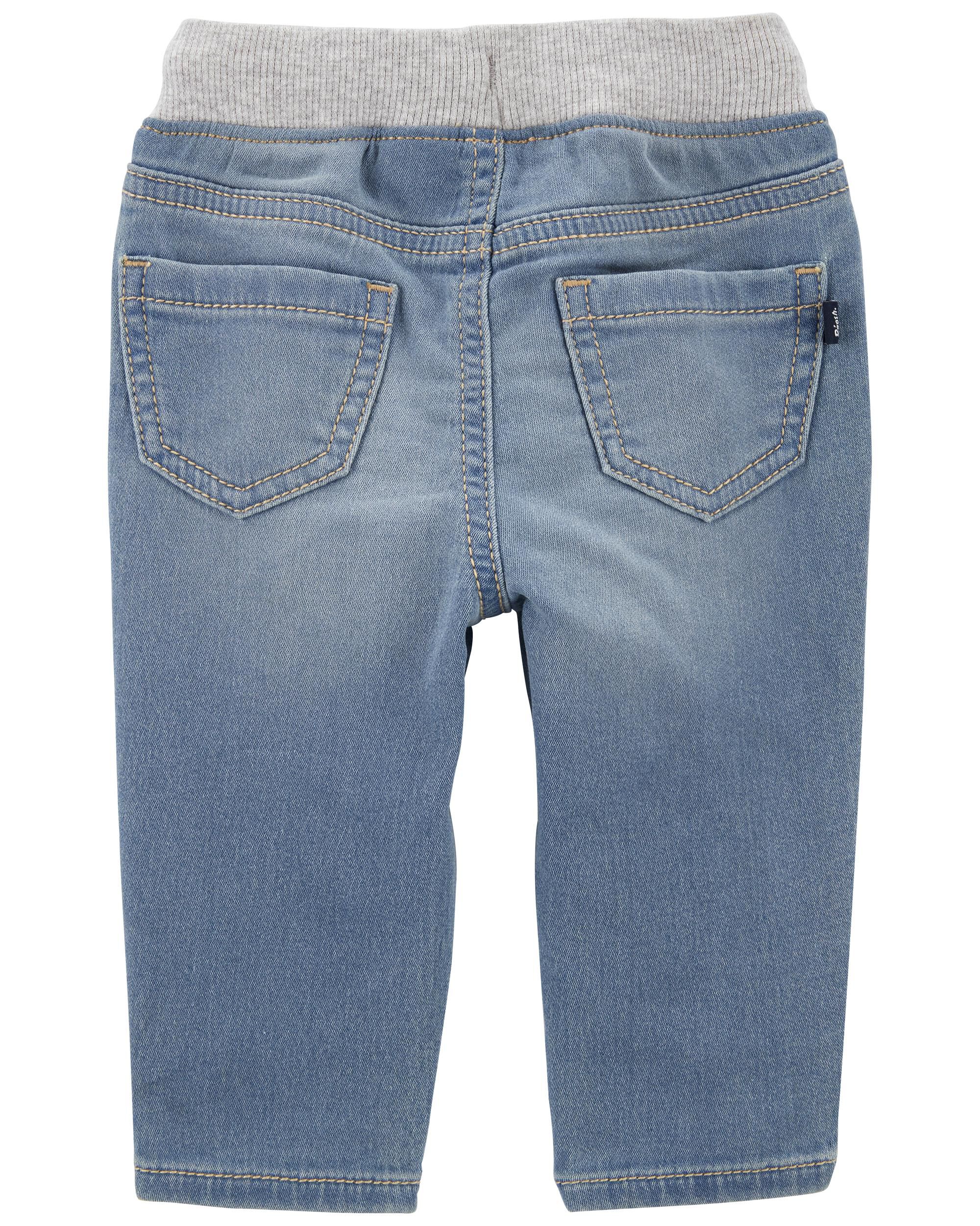 Baby Pull On Knit Denim Pants OshKosh Carter s