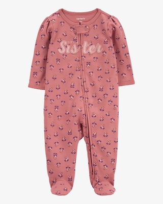 Product image 1 of Baby Little Sister 2-Way Zip Cotton Sleep & Play Pajamas
