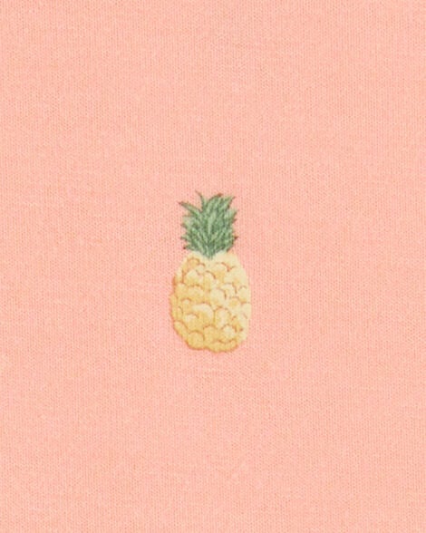  Product image 3 of Toddler Pineapple Print PurelySoft 2-Piece Pajamas - Coral
