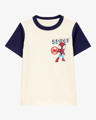 Product image 1 of Toddler Marvel™ Spider-Man Short-Sleeve Graphic Tee - Cream