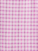 White/Pink - Kid 2-Piece Long-Sleeve Tee & Plaid Dress Set - White/Pink, Selected