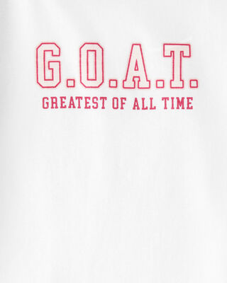 Product image 2 of Girls G.O.A.T Short-Sleeve Graphic Tee - Black/Ivory