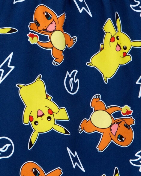  Product image 3 of Kid Pokémon™ Pikachu Swim Trunks - Navy/Yellow