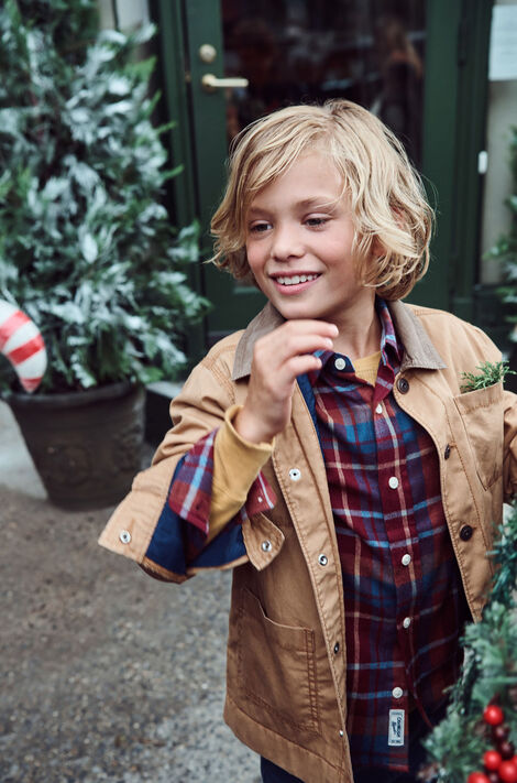 Product image 4 of Kid Button-Front Barn Jacket
