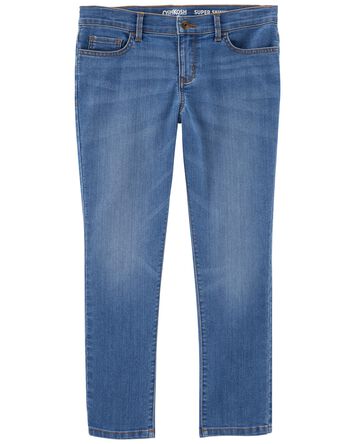 Kid Medium Blue Wash Plus-Fit Skinny-Leg Jeans