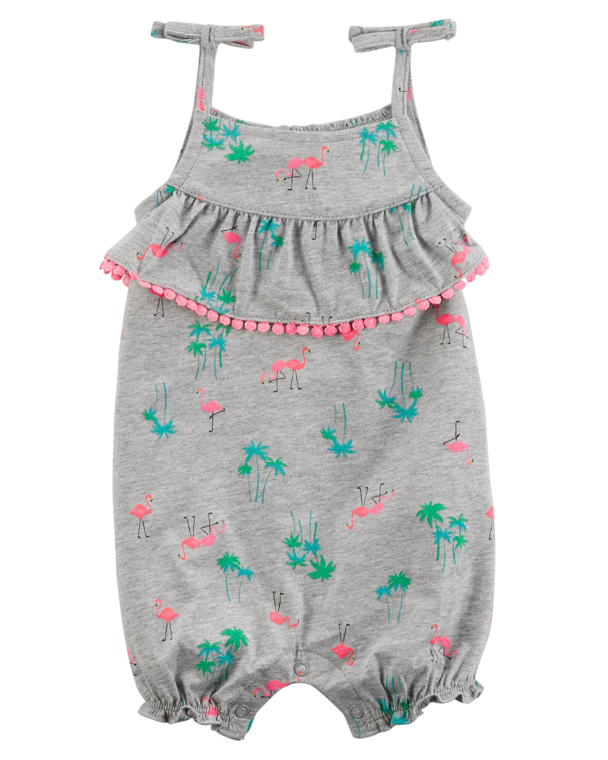 carter's flamingo romper