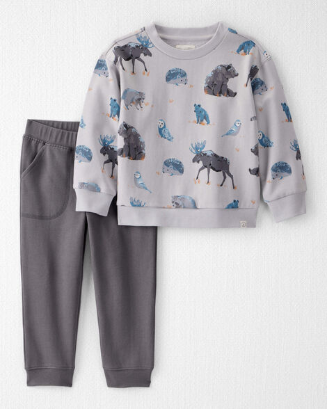 Product image 1 of Toddler Boy 2-Piece Midnight Forest Print Set Made with Organic Cotton