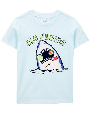 Toddler Egg Hunter Shark Graphic Tee