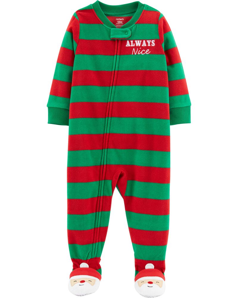 1 Piece Baby Christmas Fleece Pjs Carters Com
