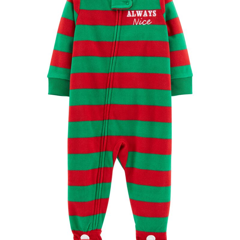 1 Piece Baby Christmas Fleece Pjs Carters Com