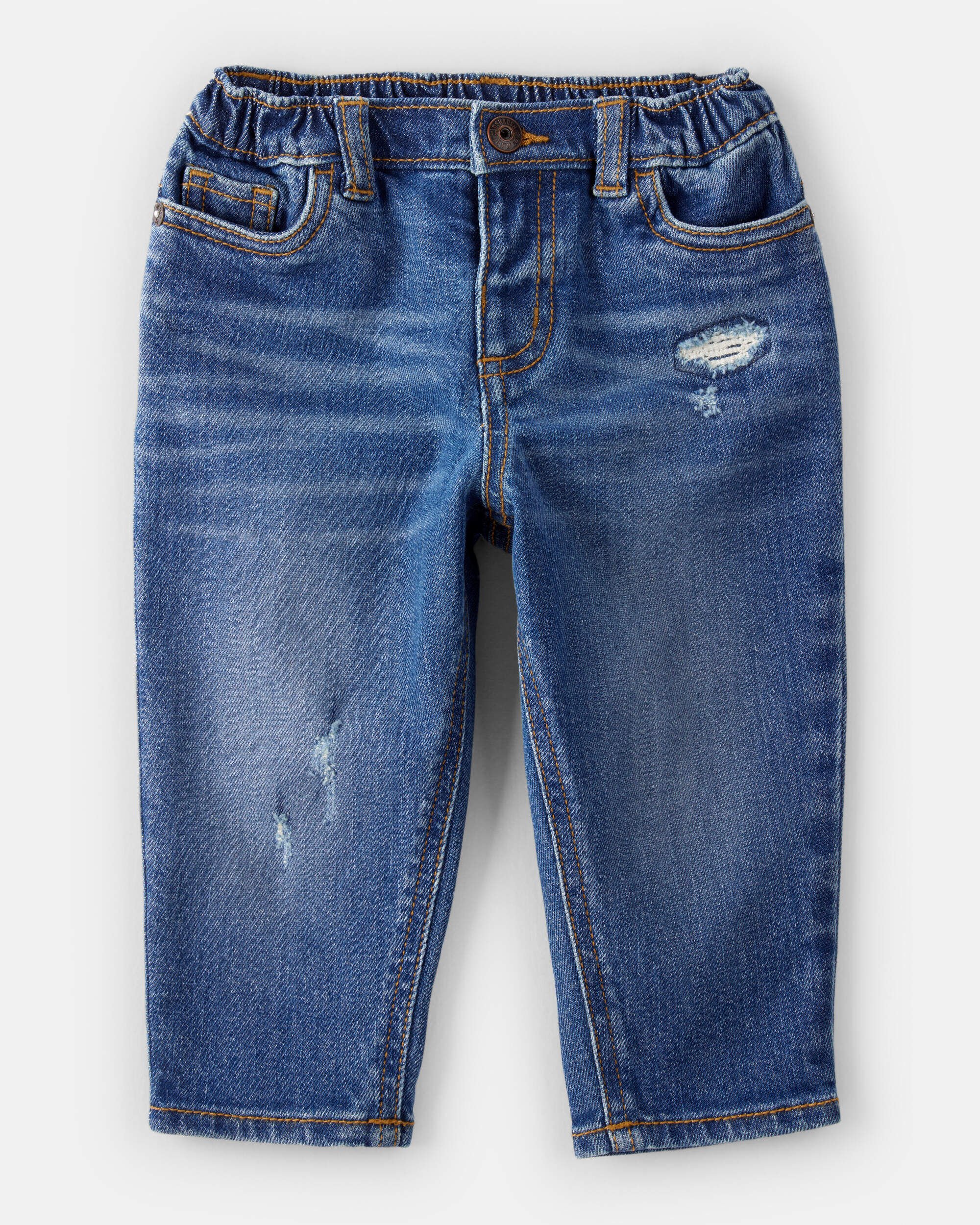 Baby Boy Distressed Denim Jeans - Blue