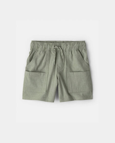 Baby Boy Woven Pocket Shorts - Green
