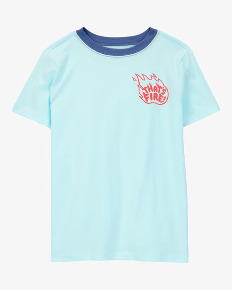  Product image 1 of Kid That's Fire Short-Sleeve Graphic Tee - Turquoise