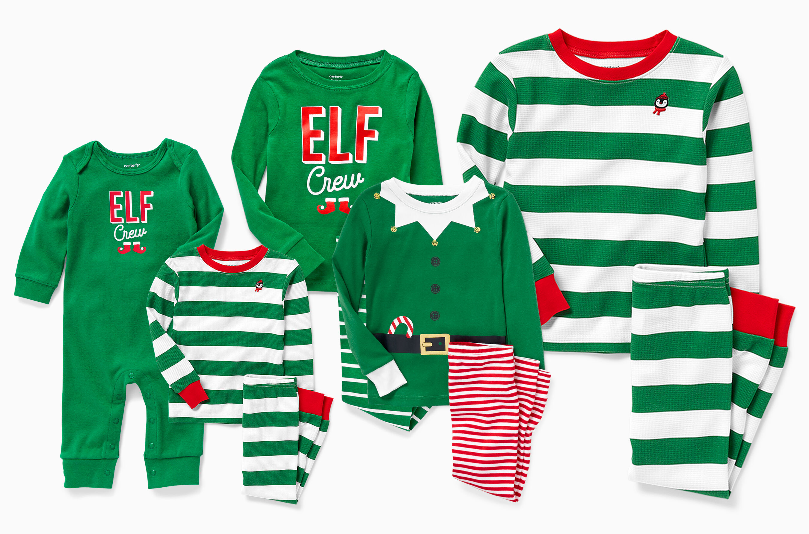 carters elf pajamas