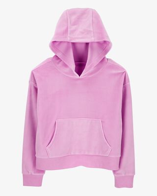 Product image 1 of Kid Cropped Velour Hoodie