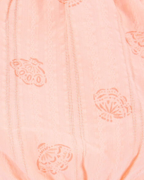  Product image 5 of Toddler Seashell Pull-On Cotton Shorts - Coral