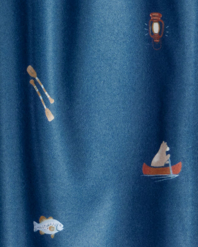Product image 2 of Boys 2-Pack Plaid Camping Pajama Pants - Navy/Khaki