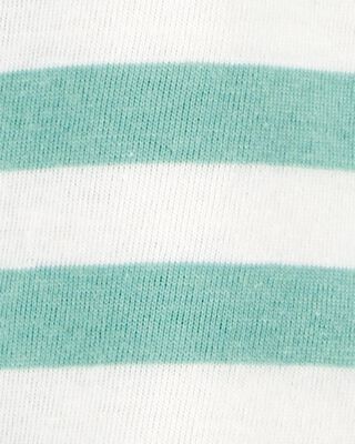 Product image 2 of Toddler Striped Short-Sleeve Pocket Tee - Green