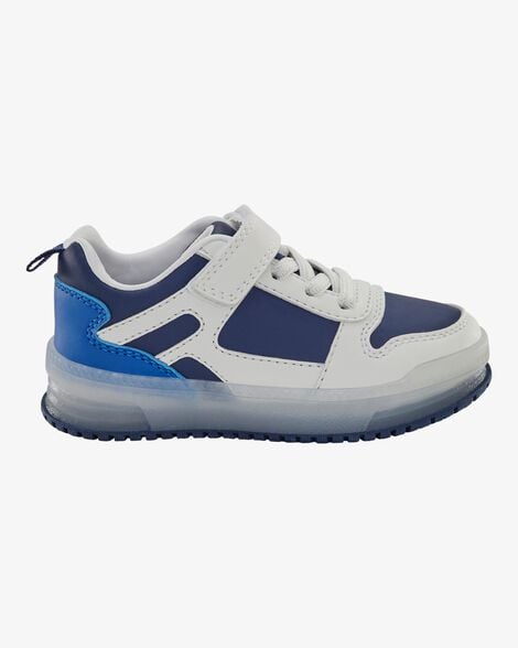 Product image 3 of Toddler Light-Up Casual Sneakers - White/Navy