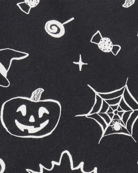 Product image 3 of Toddler Halloween Spooky Print Dress - Black