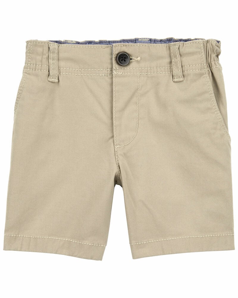OshKosh Bgosh Baby Boy Stretch Chino Shorts 12M Khaki 17$