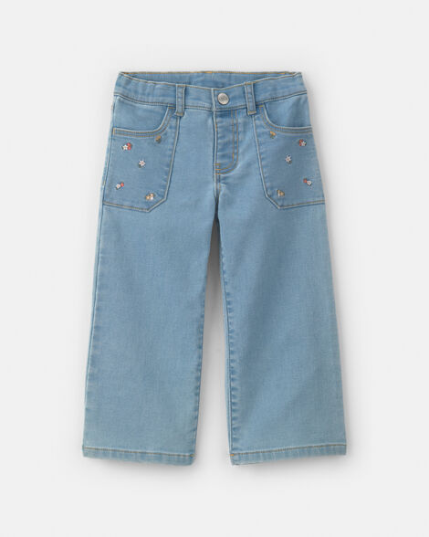 Toddler Girl Wide-Leg Jeans - Light Wash