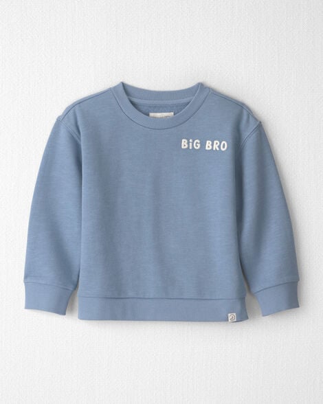 Toddler Boy  Organic Cotton Big Bro Pullover
