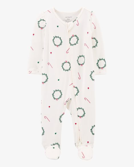  Product image 1 of Baby Christmas Zip-Up PurelySoft Sleep & Play Pajamas