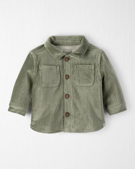 Baby Boy Recycled Ribbed Velour Jacket