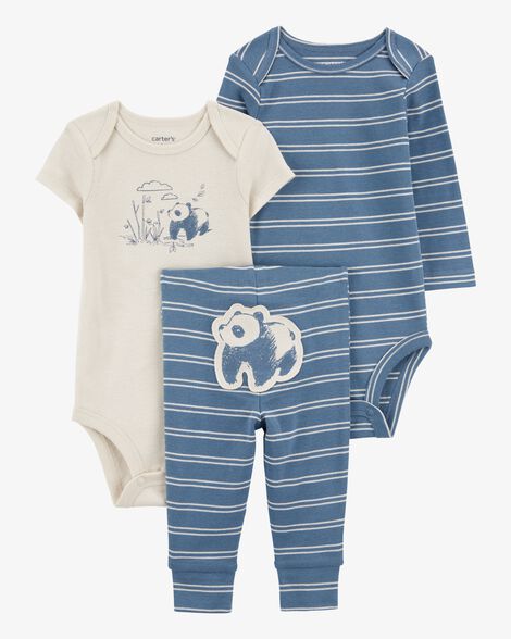 Product image 1 of Baby 3-Piece Panda Little Outfit Set