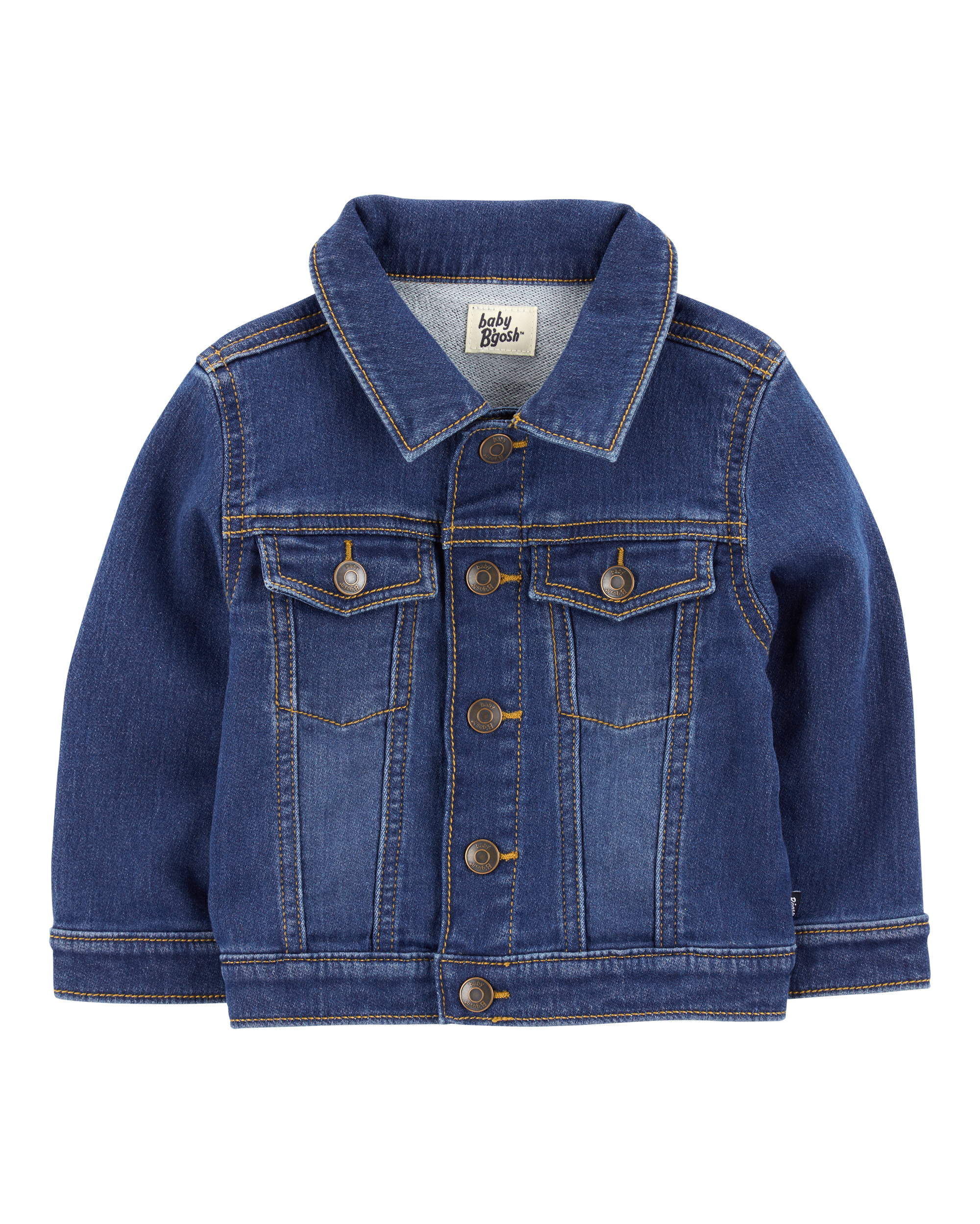 Baby Knit-Like Denim Jacket - Dark Wash