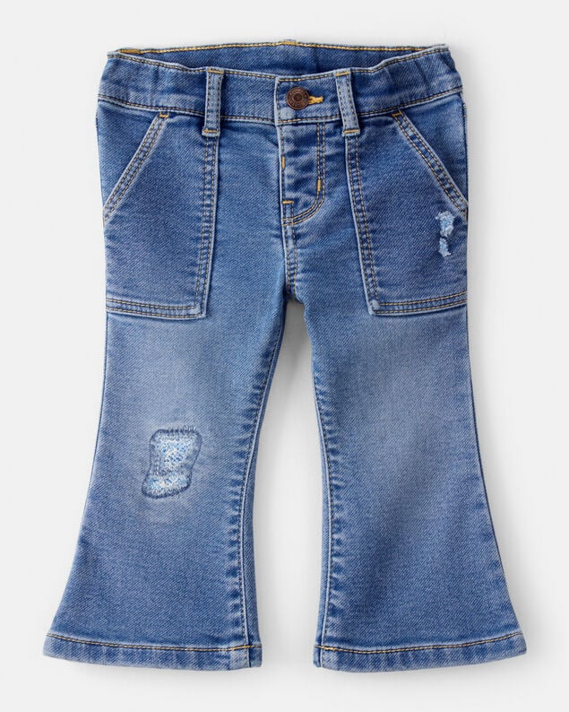 Product image 1 of Baby Girl Denim Bootcut Jeans - Blue