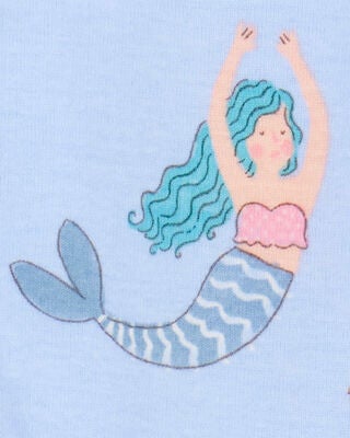 Product image 2 of Toddler Mermaid Print Snug Fit Cotton 4-Piece Pajamas
