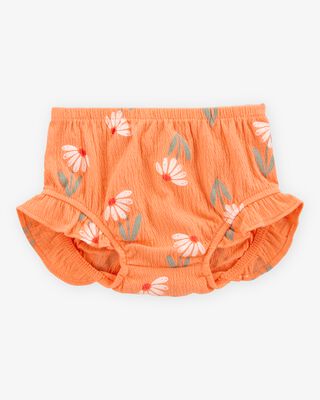 Product image 2 of Baby 3-Piece Floral  Outfit Set - Orange/White
