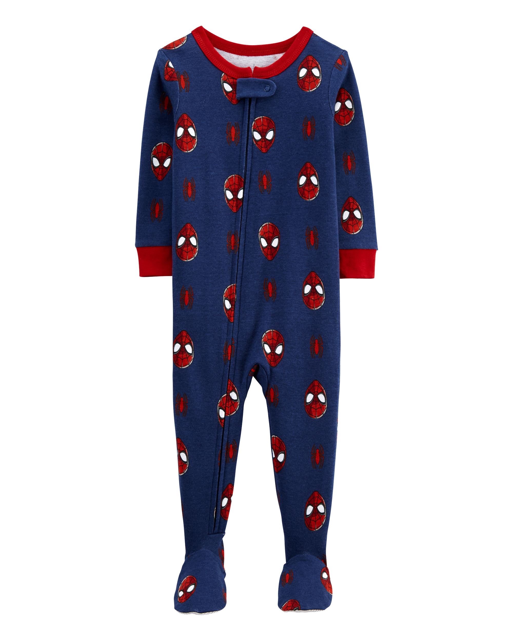 Toddler 1-Piece Spider-Man 100%  Cotton Footie Pajamas