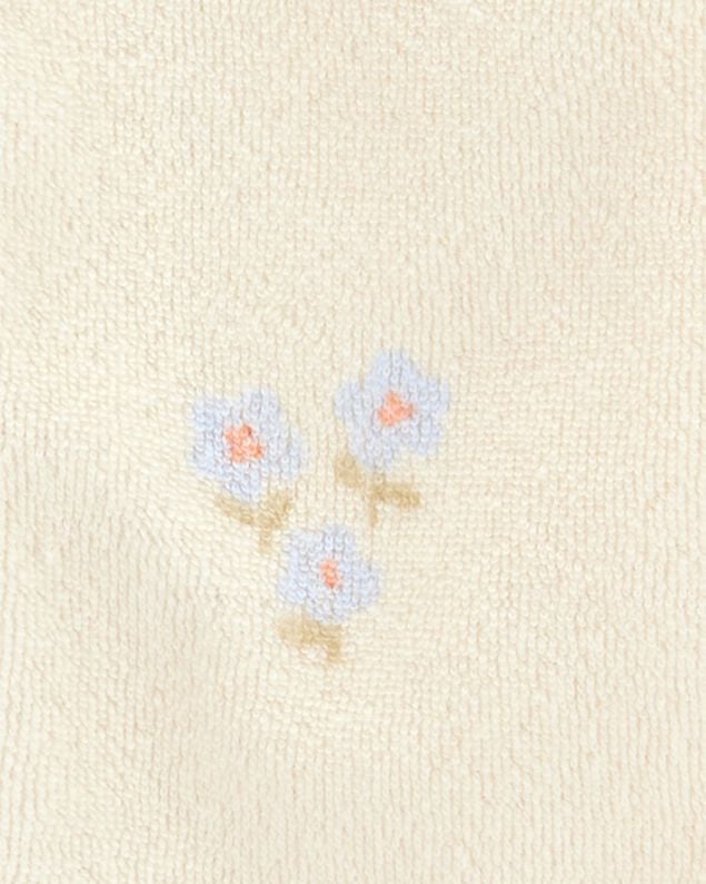 Product image 2 of Baby Floral Print 2-Way Zip Terry Sleep & Play Pajamas - Ivory