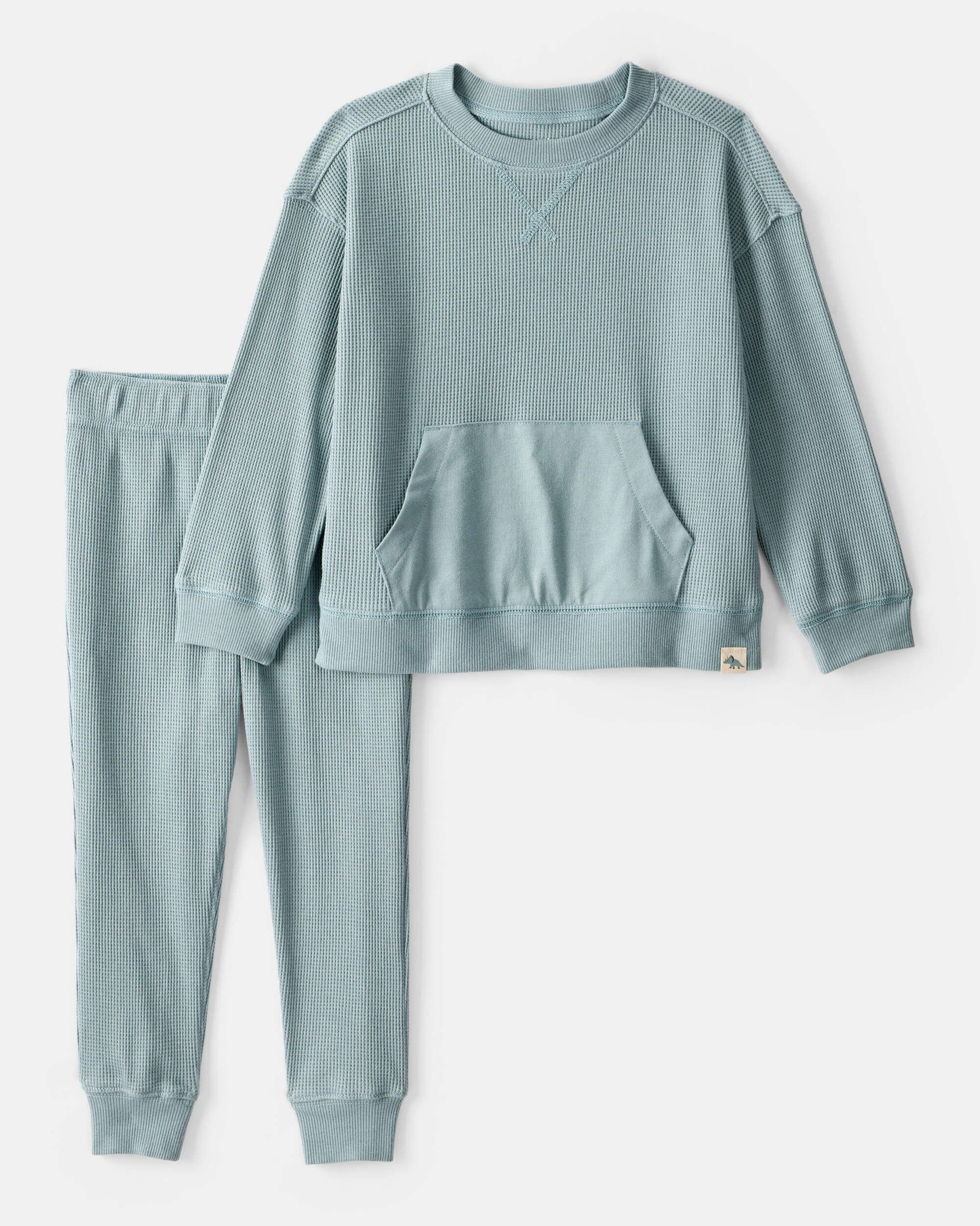 ★LORES★ Puppet Waffle L/S Tee Ash Green Waffle LS Tee Dark Olive – Aries