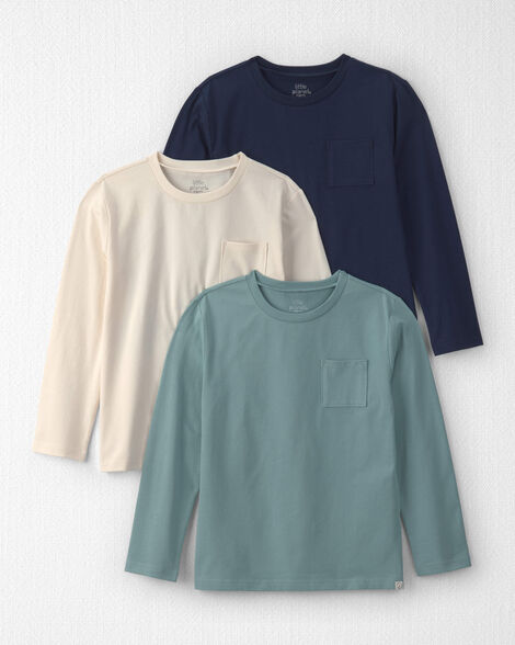 Boys 3-Pack Organic Cotton Pocket Tees