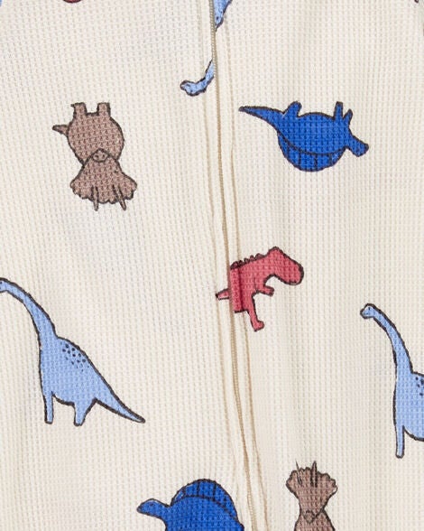  Product image 2 of Baby Dinosaur 2-Way Zip Thermal Sleep & Play Pajamas