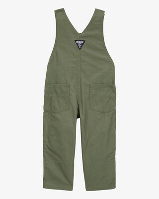 Product image 2 of Toddler Solid Canvas Overalls - Green