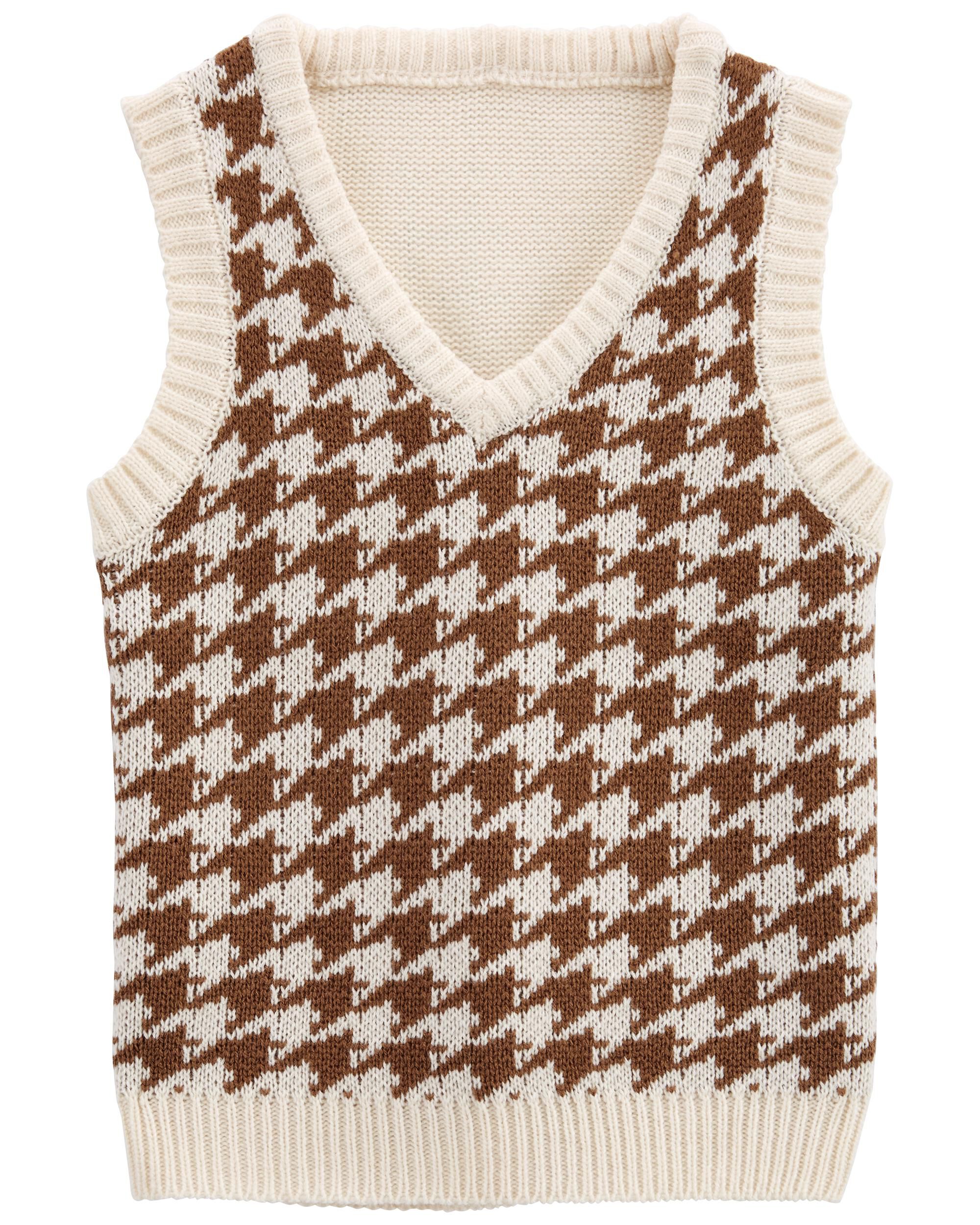 Kid Houndstooth Sweater Vest | carters 