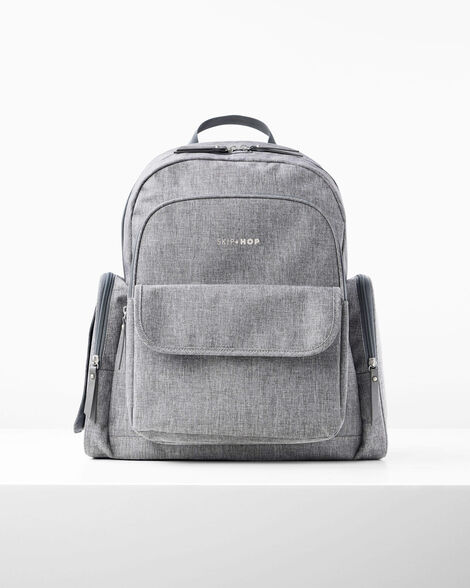 Luna Backpack Diaper Bag - Heather Grey