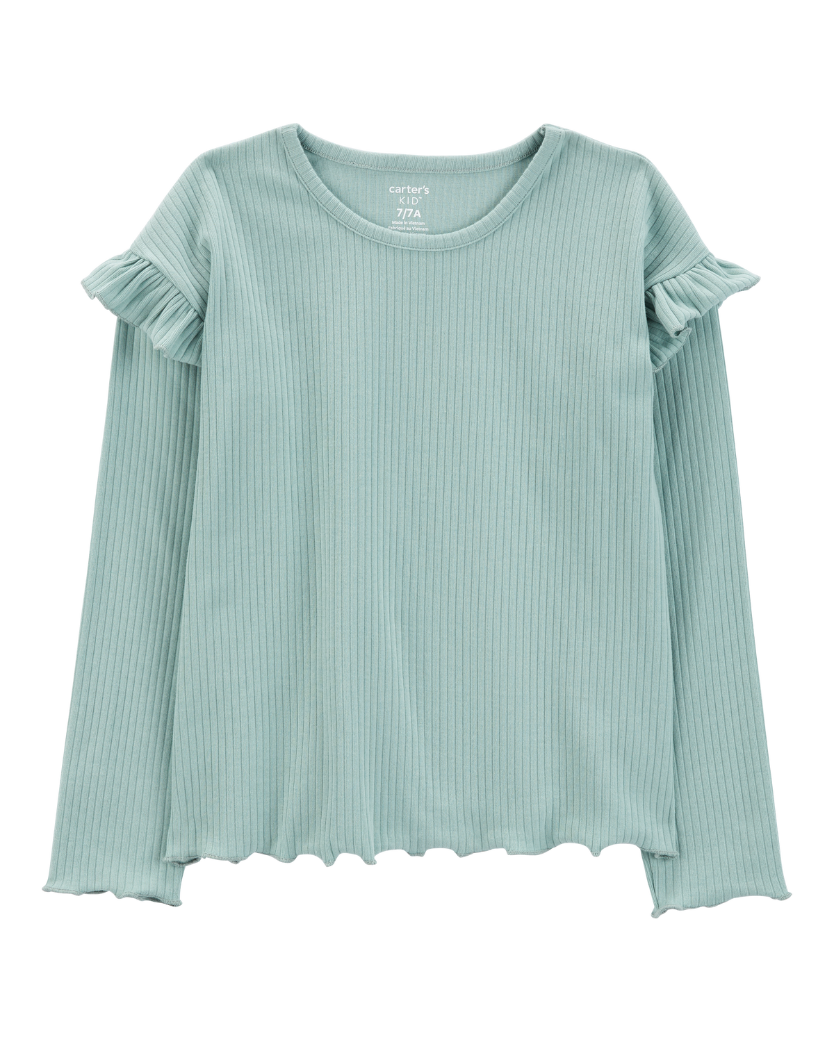 Kid Long-Sleeve Ribbed Top - Carter's | Carter's